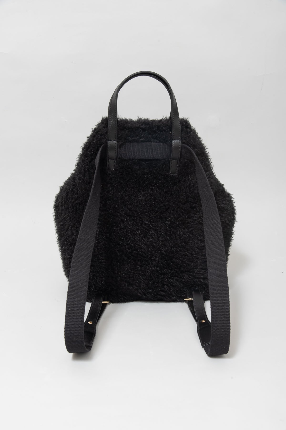 Caterina Bertini 2WAYボア×レザートートバッグ