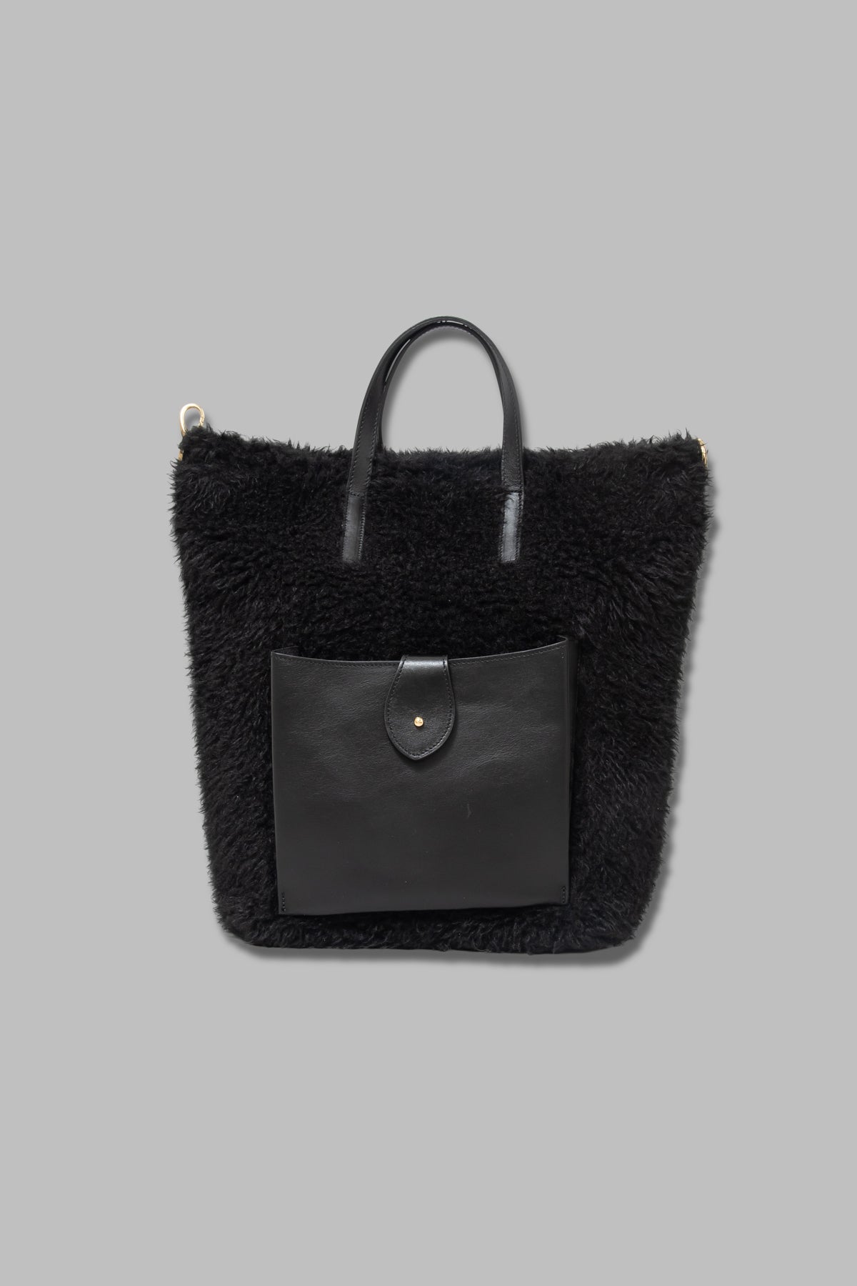 Caterina Bertini 2WAYボア×レザートートバッグ