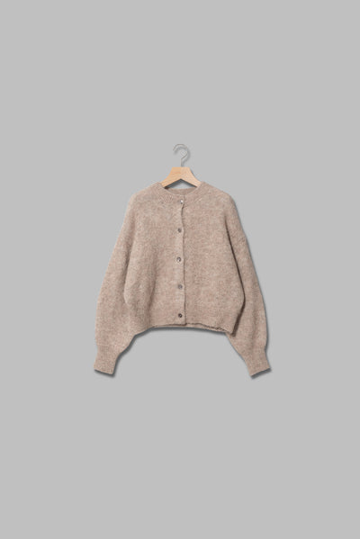 アルパカシャギーショートカーディガン