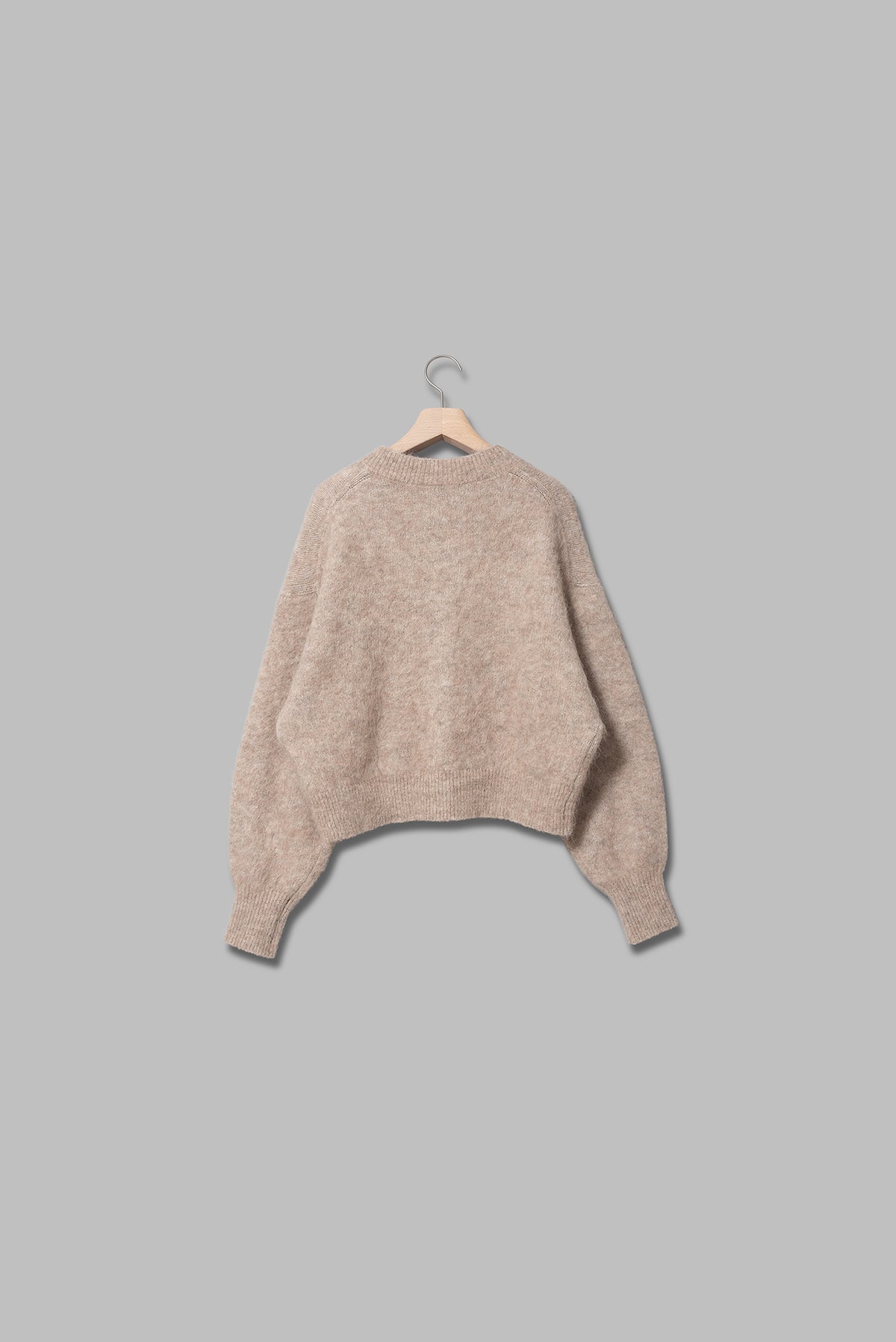 アルパカシャギーショートカーディガン