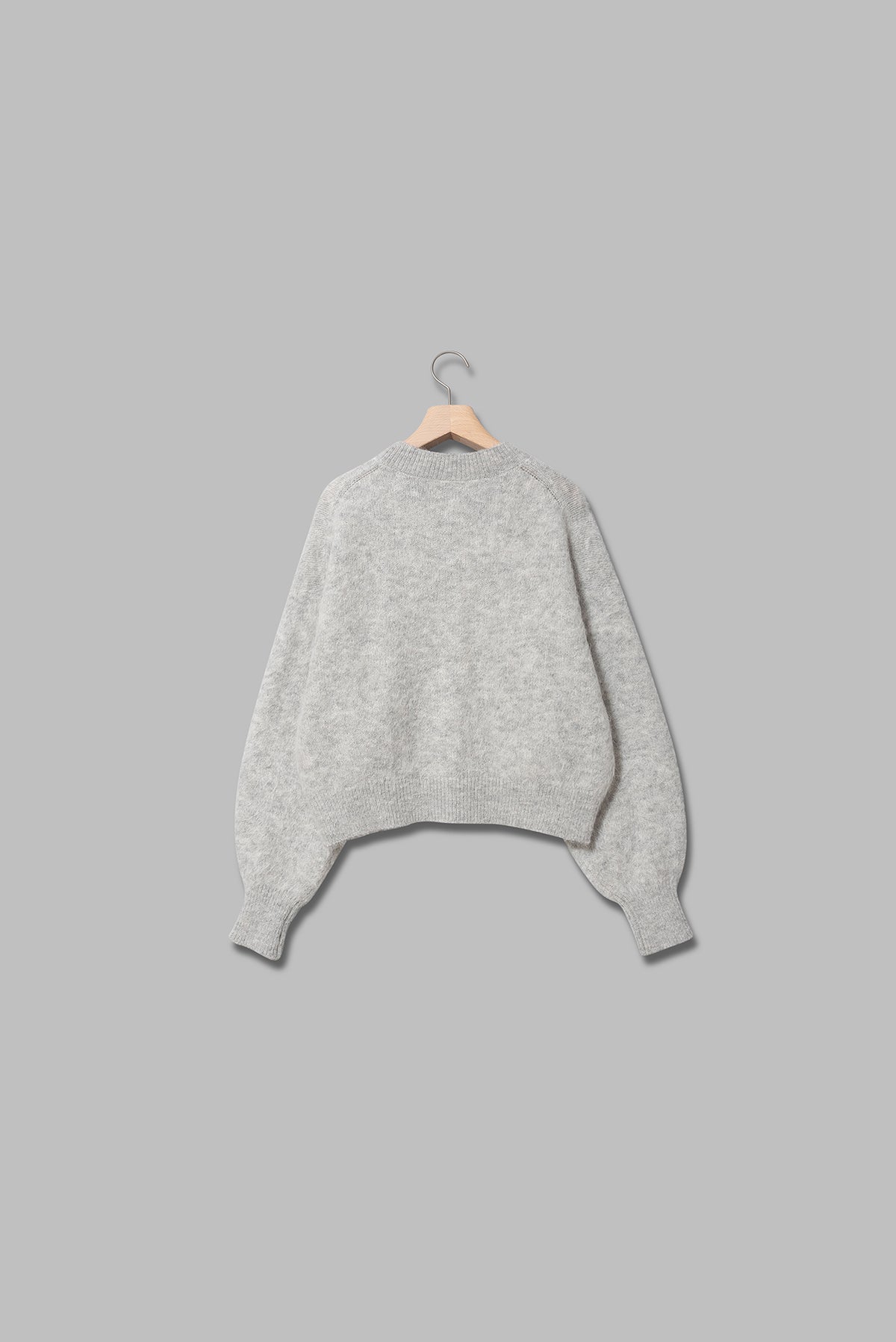 アルパカシャギーショートカーディガン