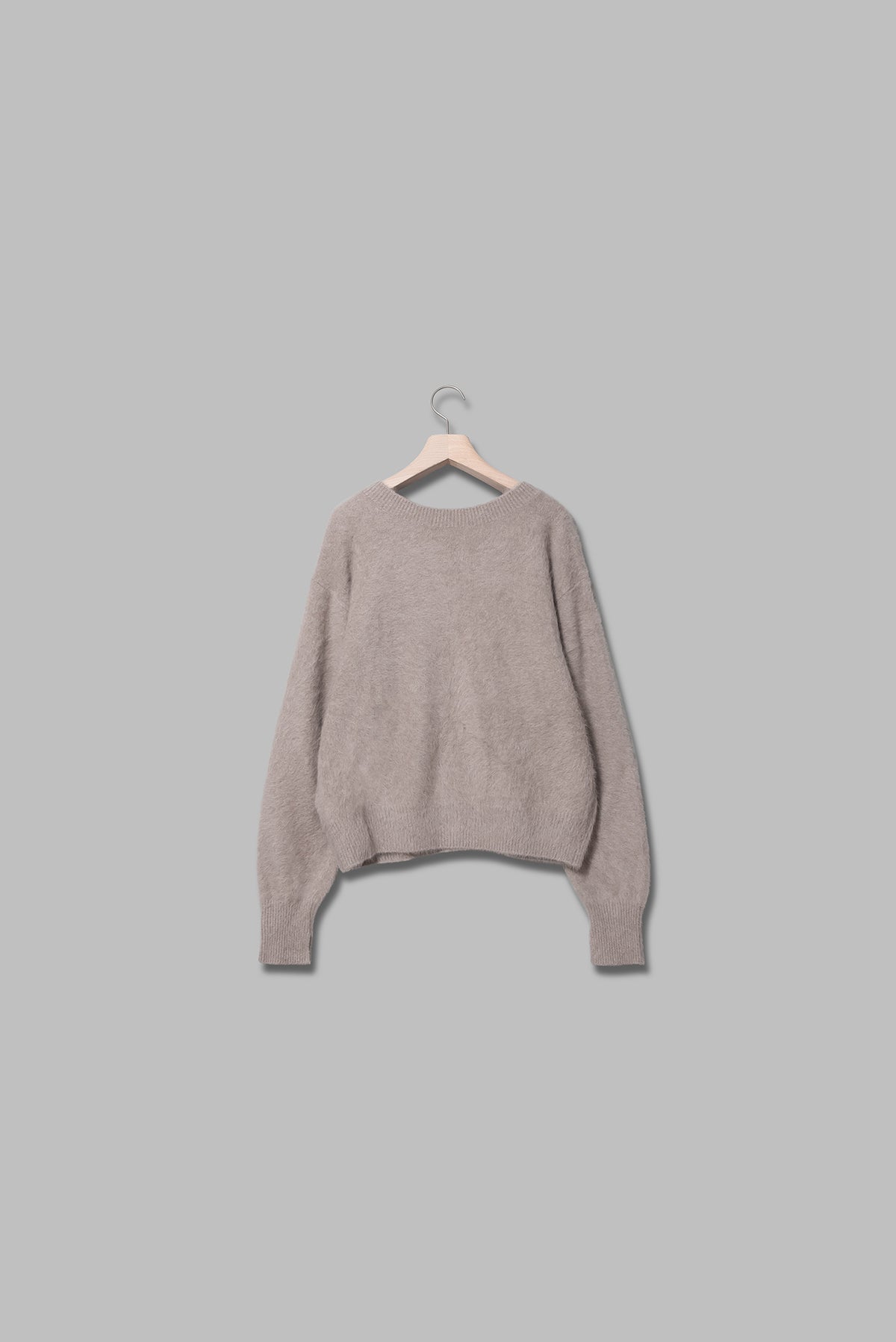 VネックFOX×カシミヤニットカーディガン
