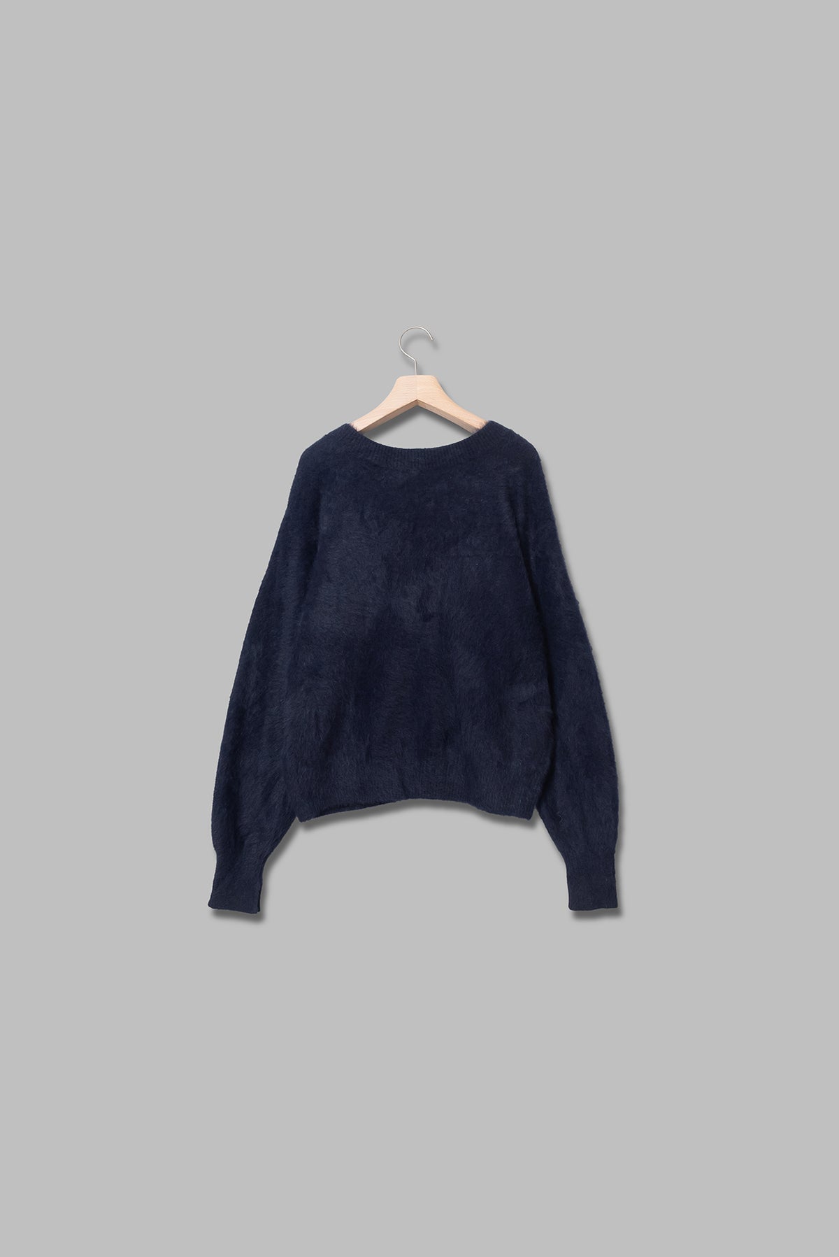 VネックFOX×カシミヤニットカーディガン