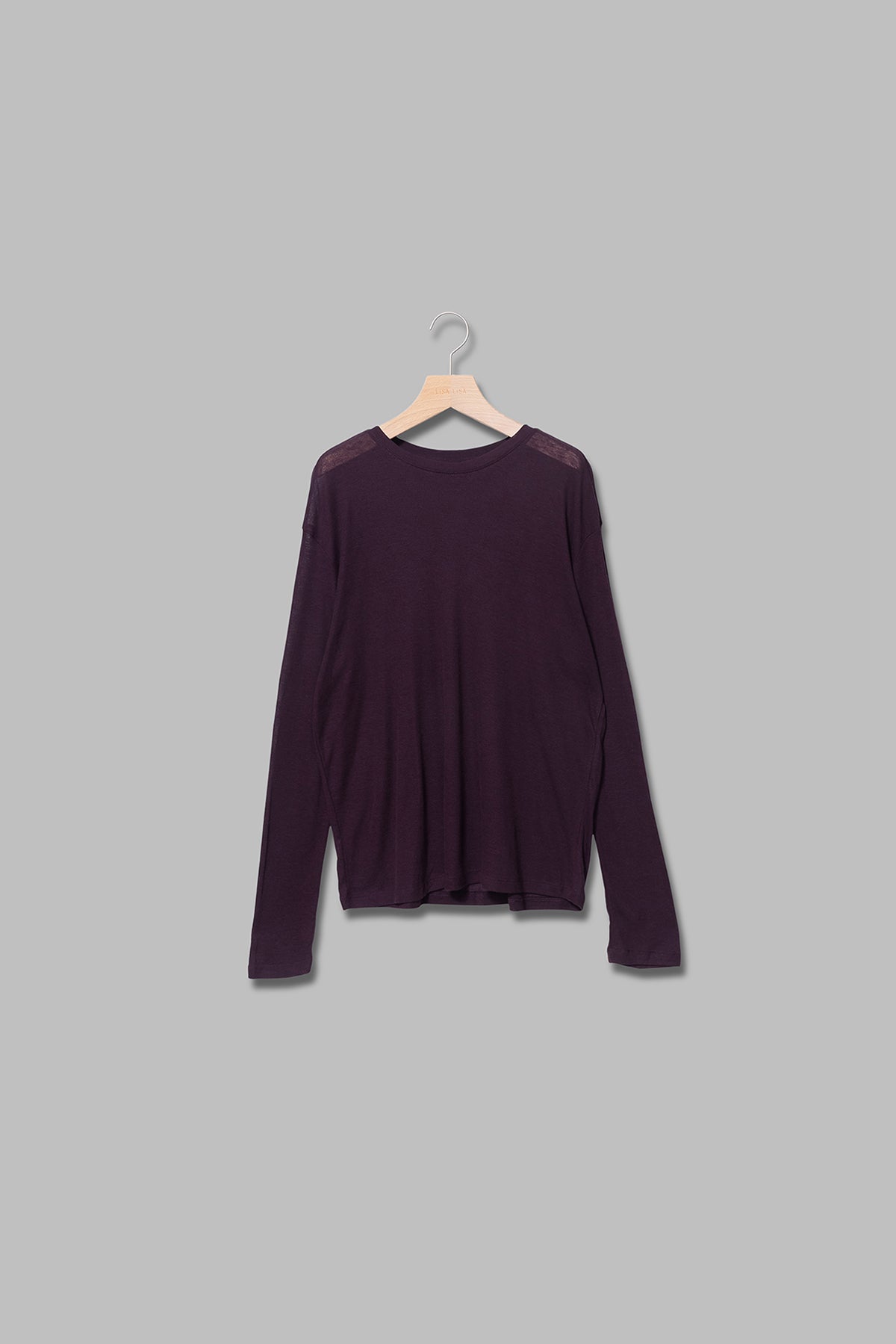 ishi クルーネックシアーストレッチプルオーバー