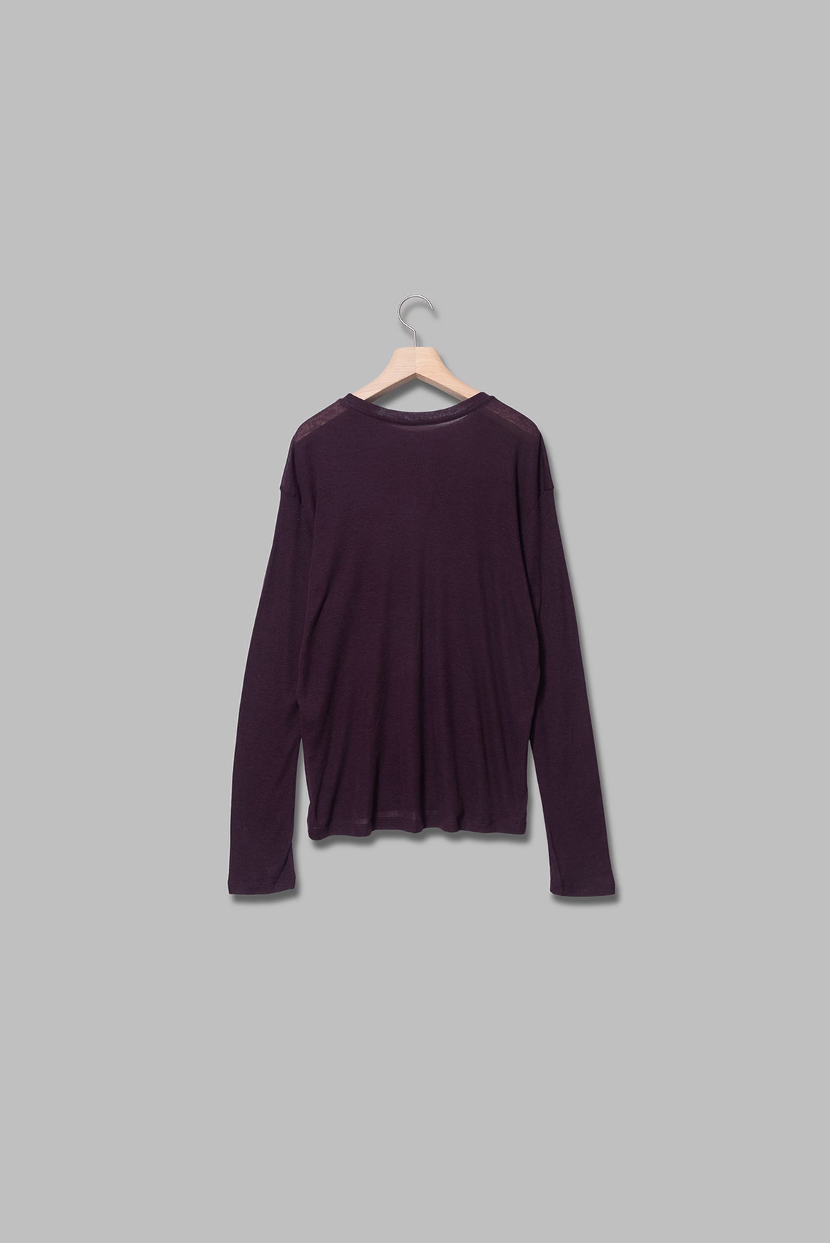 ishi クルーネックシアーストレッチプルオーバー