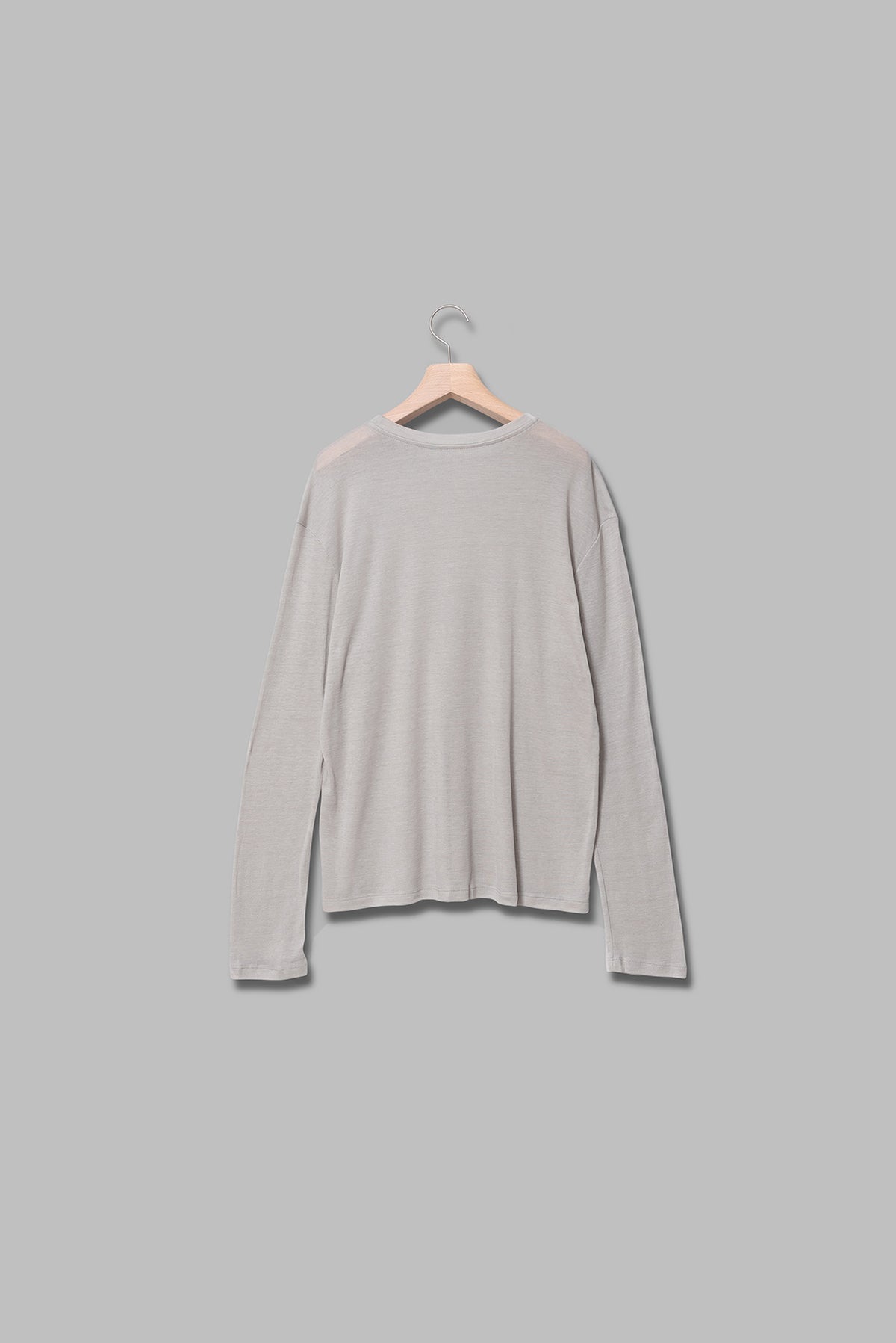 ishi クルーネックシアーストレッチプルオーバー