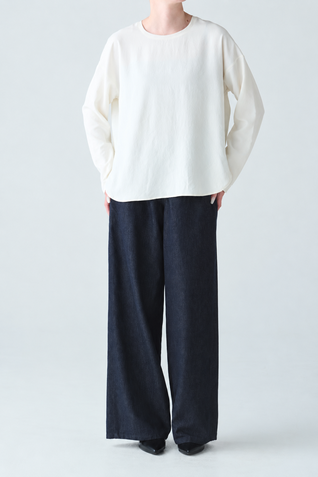ワイドデニムパンツ